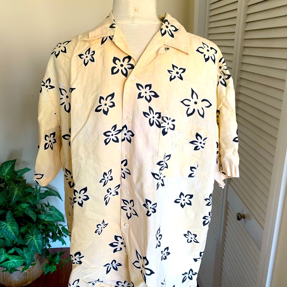 This is cotton and linen . Bundle and save, great shirt